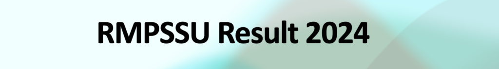 RMPSSU Result 2024 