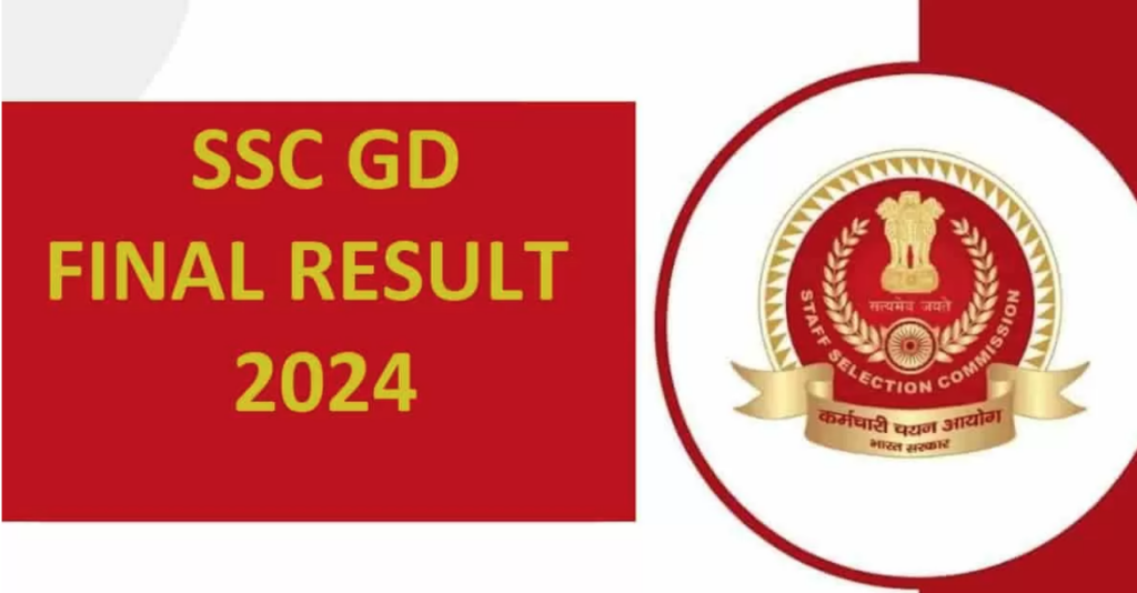 SSC GD Final Result 2024