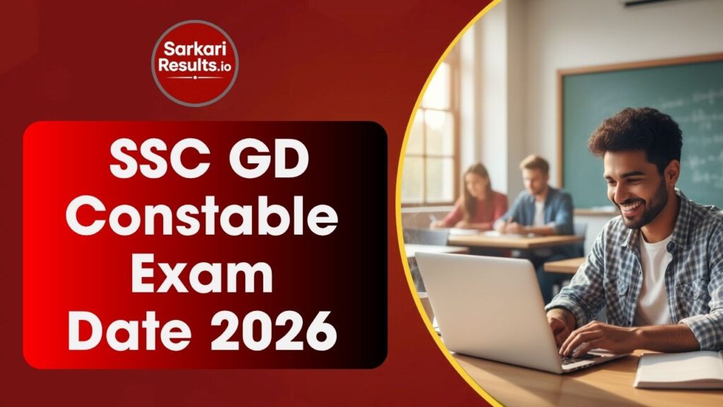 SSC GD Constable Exam Date 2026 Announced – Check Exam Schedule, Slot Booking, Admit Card, Exam Pattern