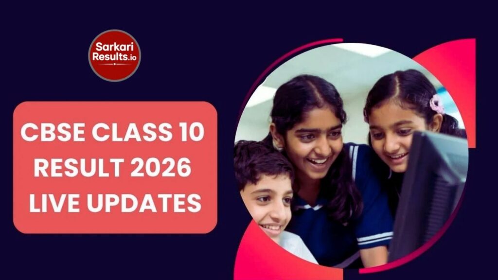 CBSE 10th Result 2026 LIVE: Result Declared, Direct Link Active
