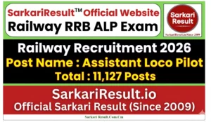 Railway RRB ALP Recruitment 2026