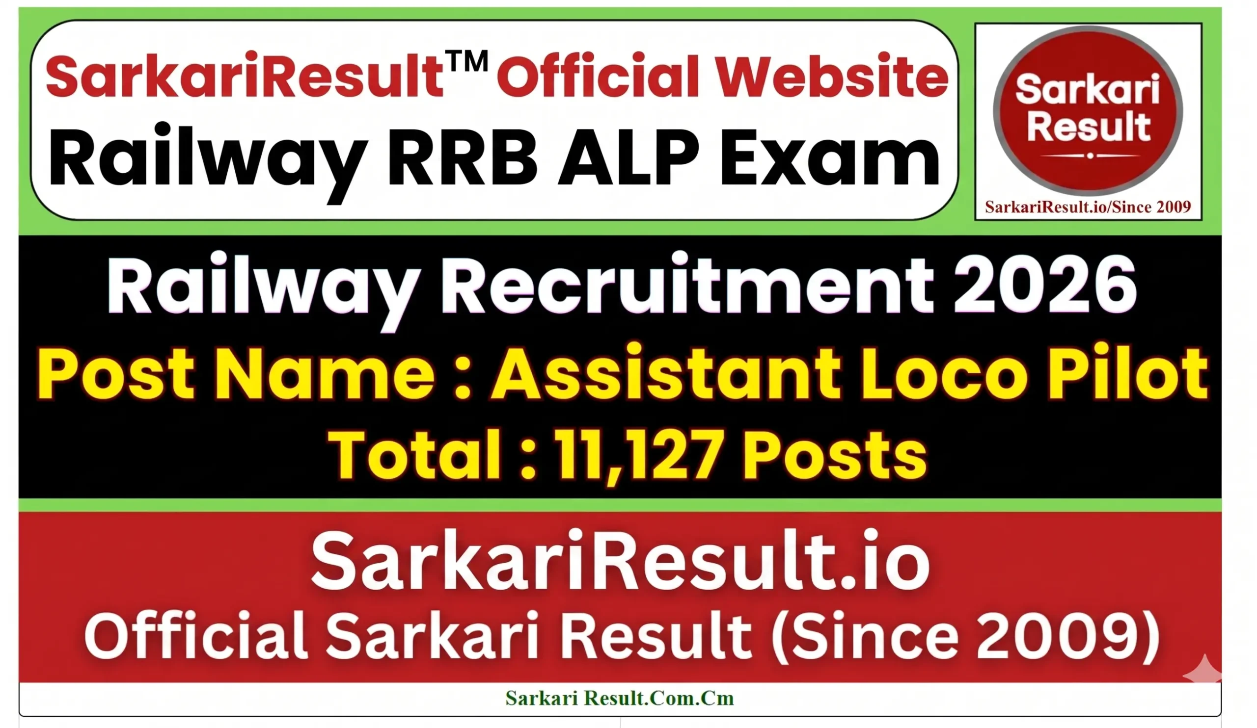 Railway RRB ALP Recruitment 2026